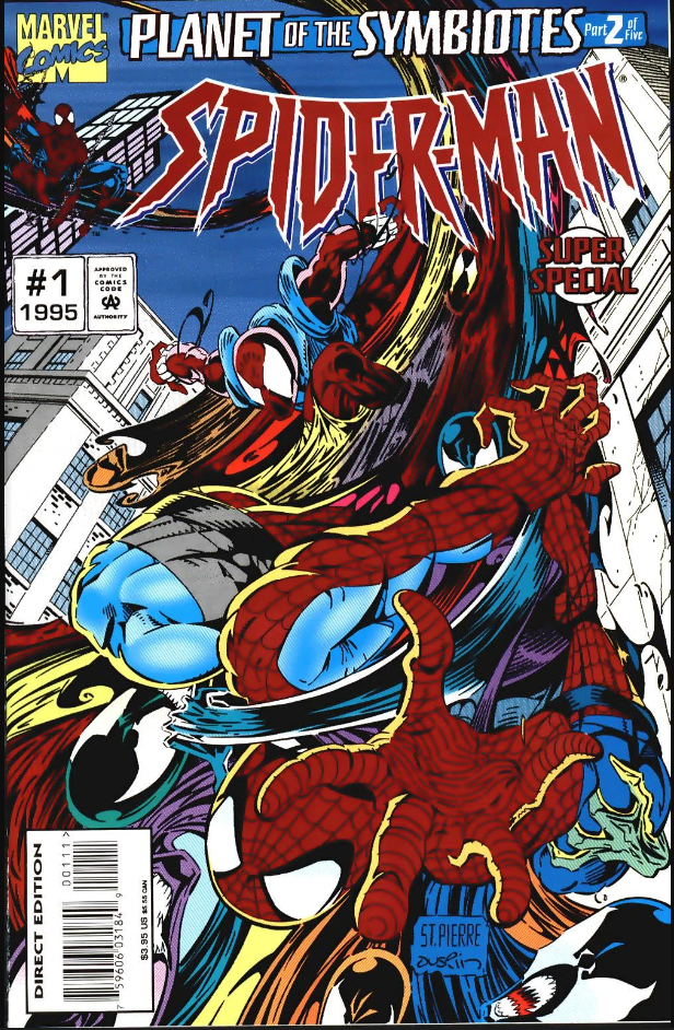 SPIDER-MAN SUPER SPECIAL #1 JULY 1995 MARVEL EYE OF THE LIZARD